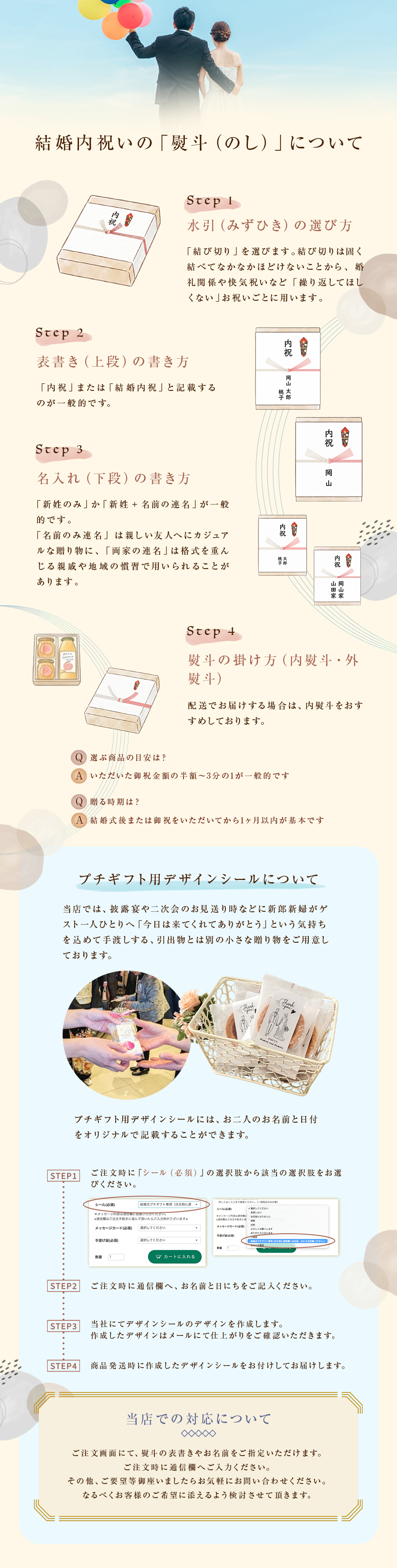 結婚内祝い