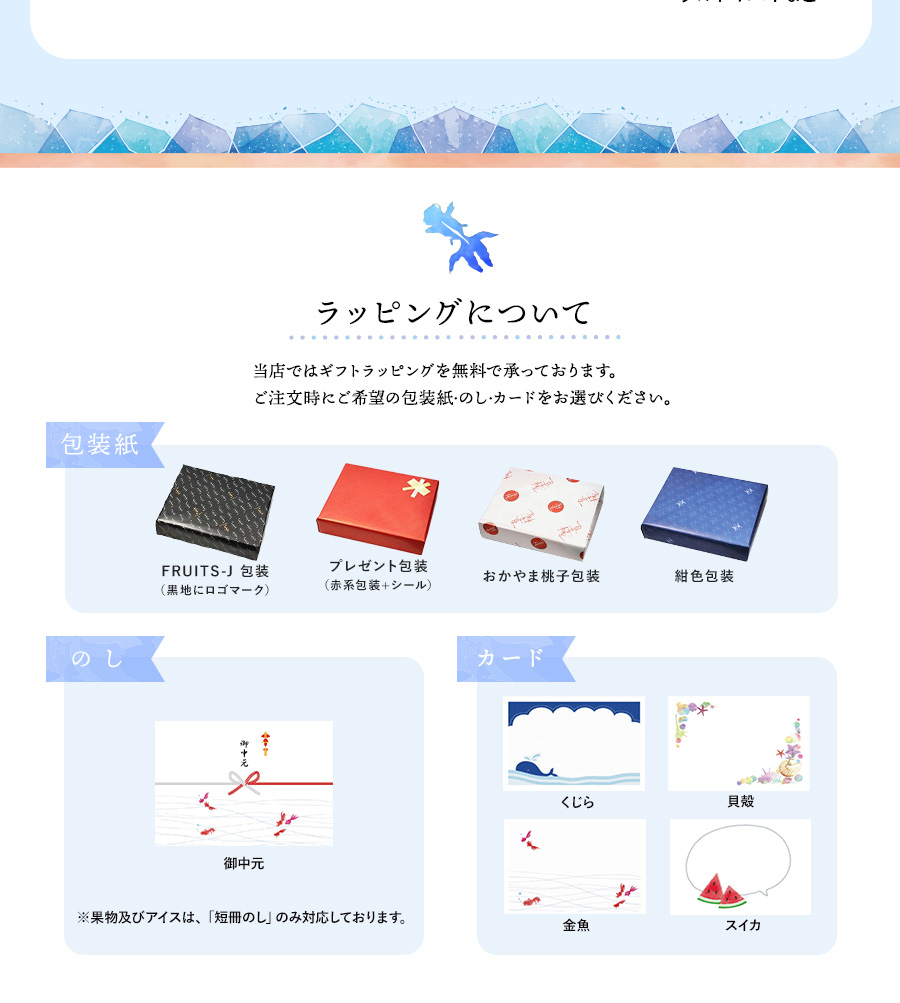 ラッピングについて