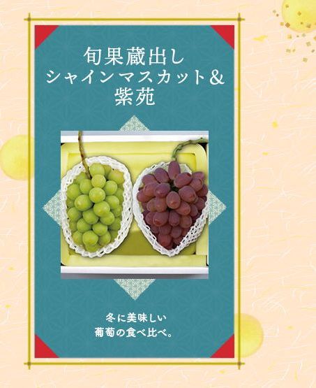 旬果蔵出しシャインマスカット&紫苑