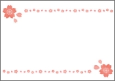 春限定イベント用メッセージカード「桜」の参考画像