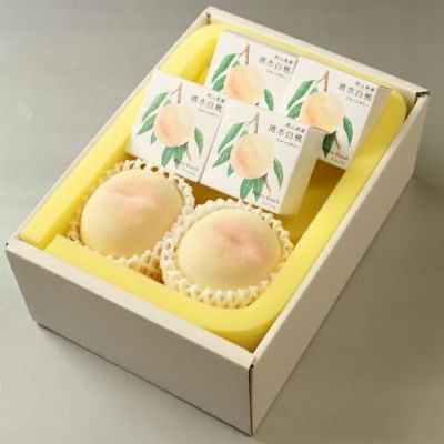 おかやまの桃と白桃ゼリーの詰合せ